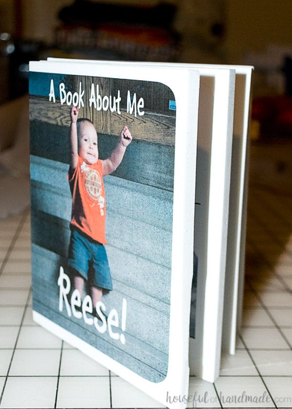 Personalized kids book made with thick foam pages.