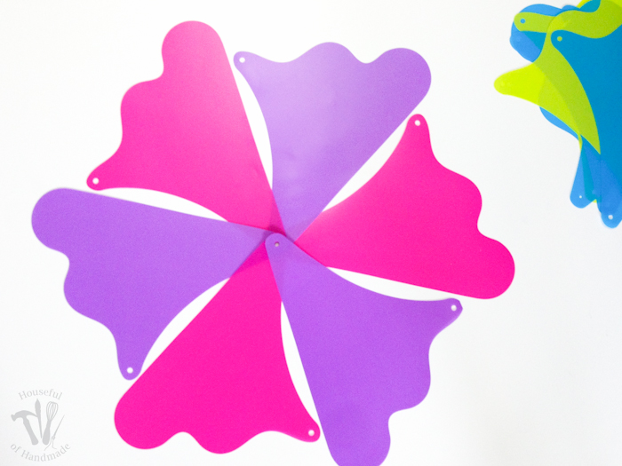 pinwheel template in pink and purple