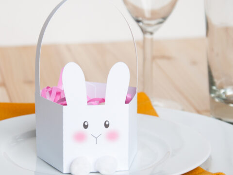 Simple Printable Bunny Easter Basket Crafting My Home