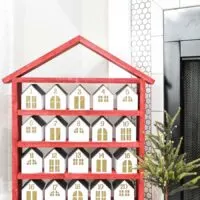 DIY Advent Calendar with Paper Houses