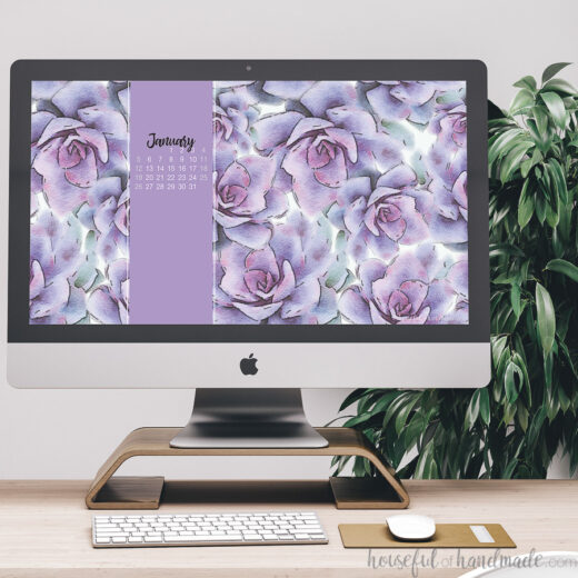 Free Digital Wallpaper for January • Crafting my Home