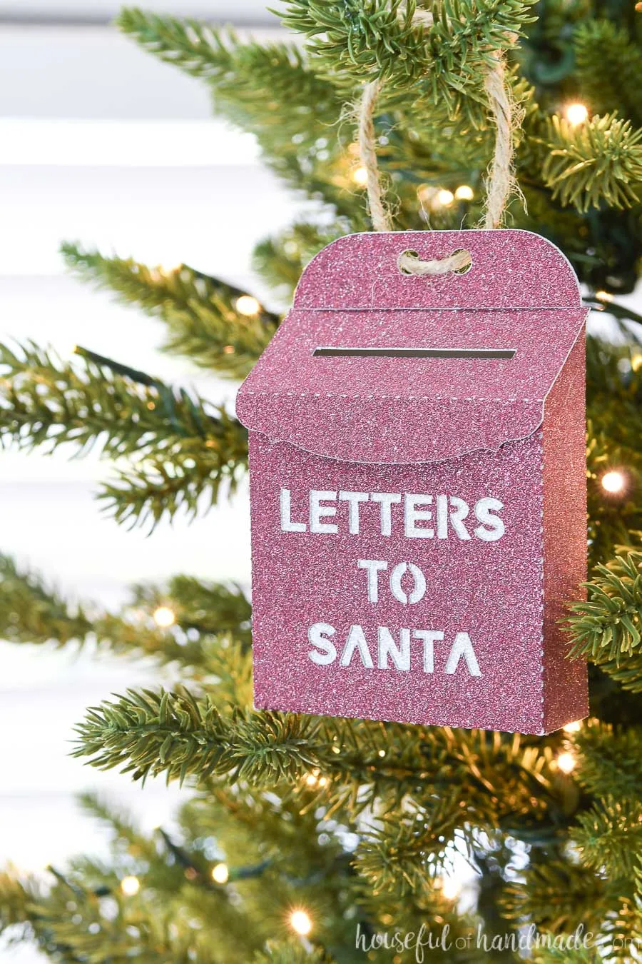 Mailbox with letters from children for Santa Claus. Classic
