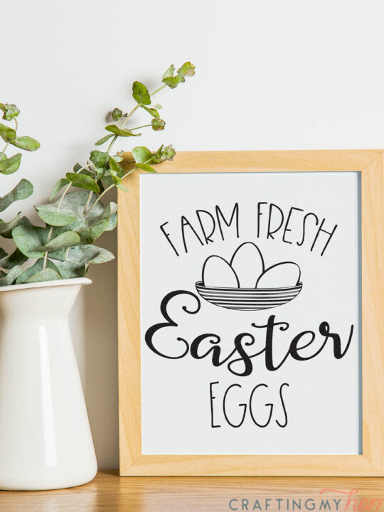 Bunny Trail Easter Sign SVG - craftingmyhome.com