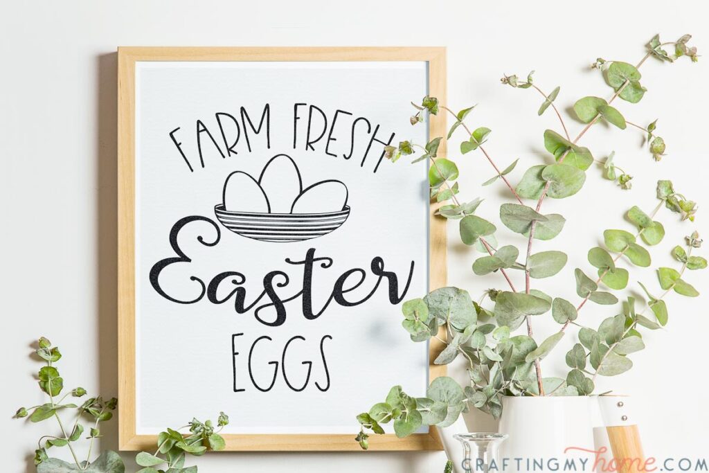 Simple & Beautiful Printable Easter Sign • Crafting my Home