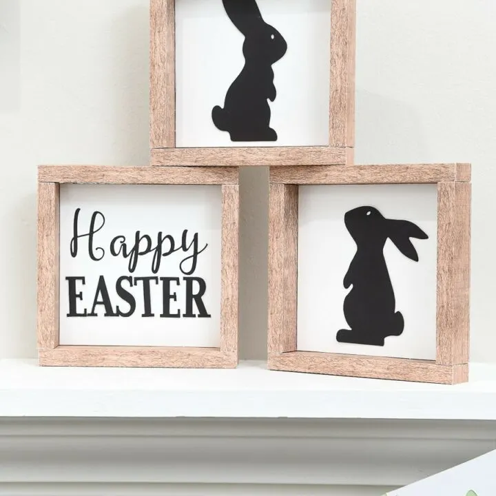 paper easter signs bunny