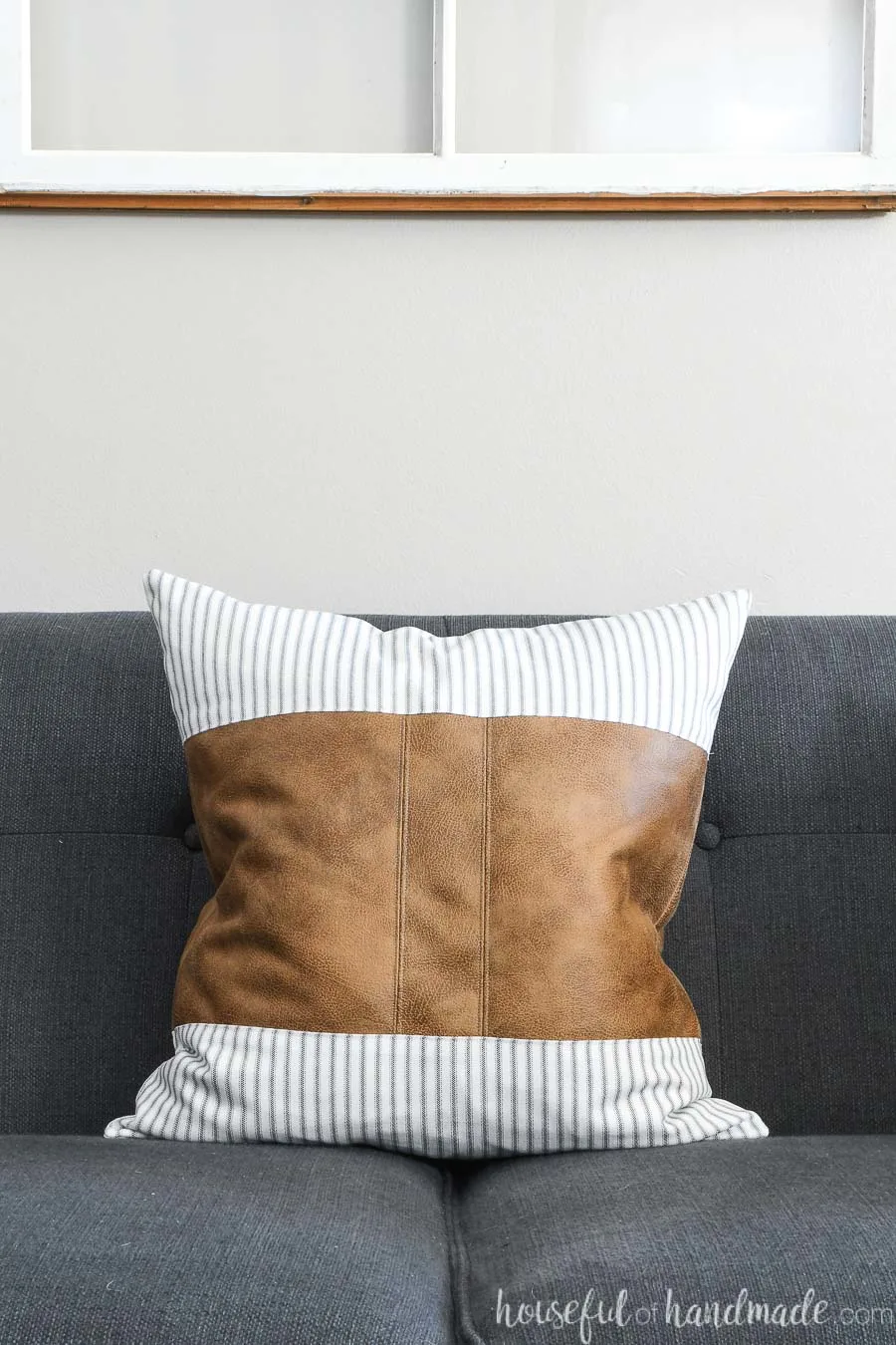 Decorative Leather Throw Pillows, Large Leather Pillows