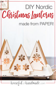 7 Days of Paper Christmas Decor: Nordic Christmas Tree Lanterns