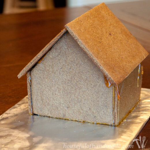 "Hot Glue" & Gingerbread How to Easily Assemble a Gingerbread House