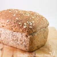 whole grain seed bread on counter
