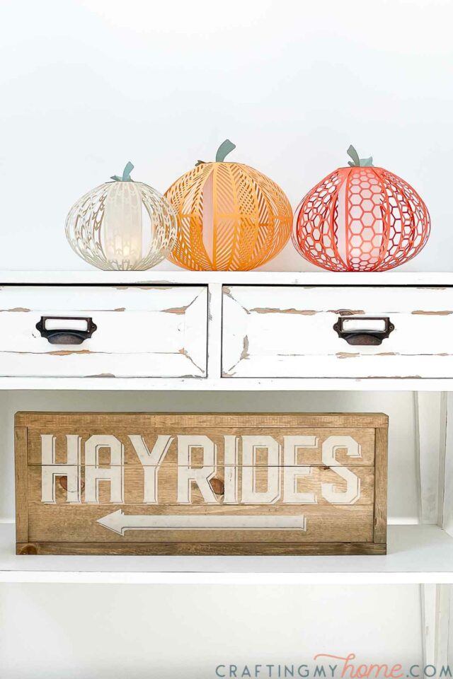 Beautiful Paper Pumpkin Lanterns Craft • Crafting my Home