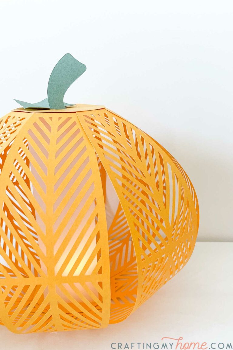 Beautiful Paper Pumpkin Lanterns Craft • Crafting my Home