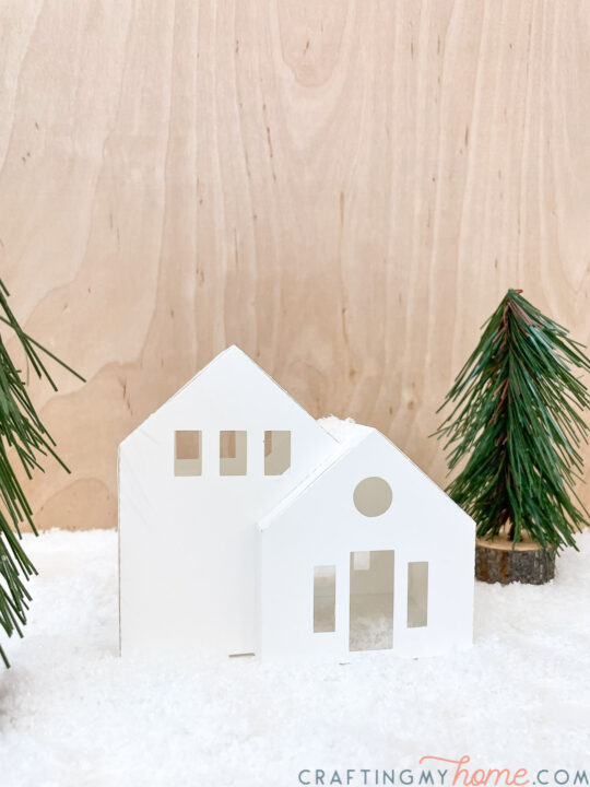 Beautiful Paper Christmas Village DIY • Crafting my Home