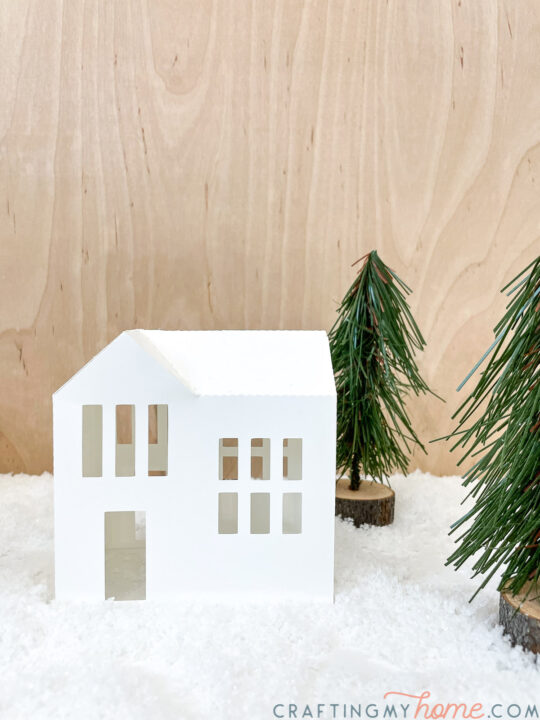 Beautiful Paper Christmas Village DIY • Crafting my Home