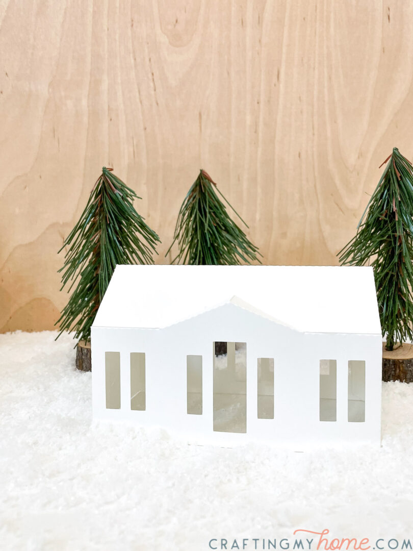 Beautiful Paper Christmas Village DIY • Crafting my Home