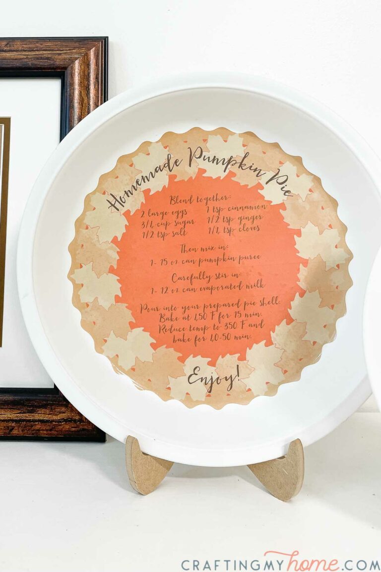 Decorative Pie Plate Craft • Crafting my Home