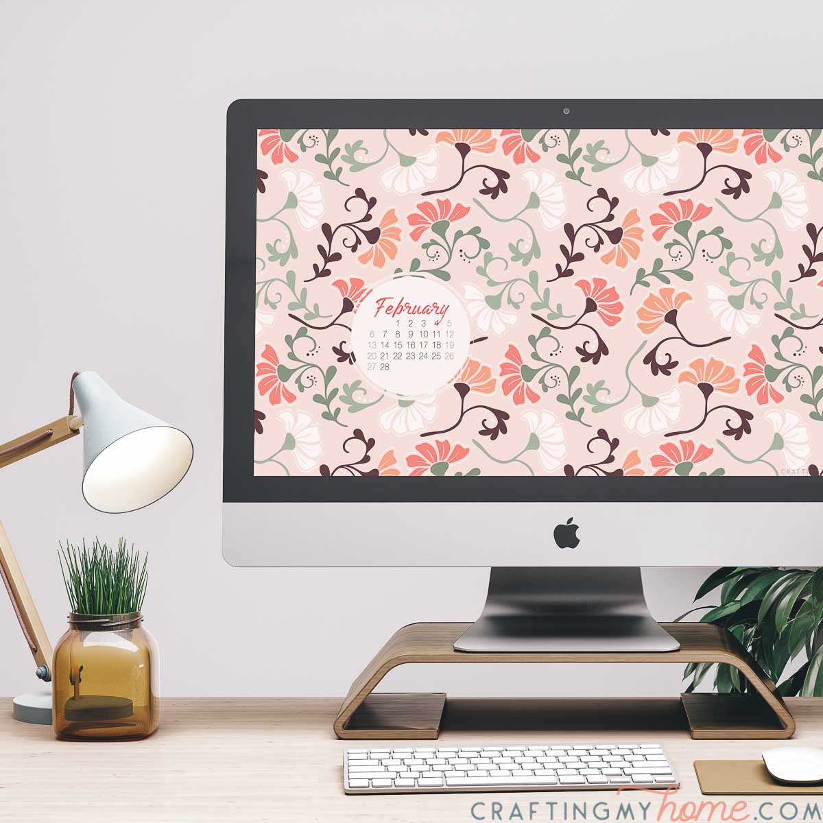 Free Digital Wallpaper for February • Crafting my Home